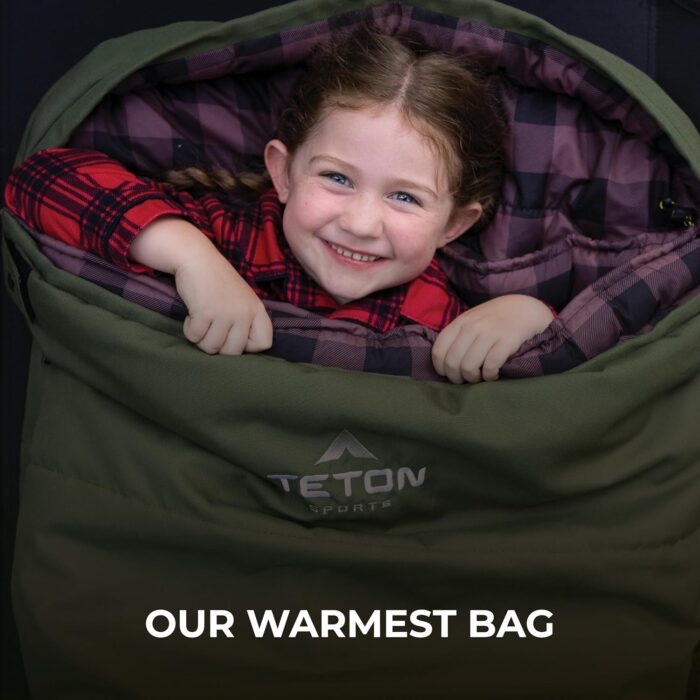 TETON Sports Deer Hunter -35F and 0F Degree Sleeping Bag. Warm and Comfortable Camping Sleeping Bags, Teton Tough Canvas Shell for Camping, Hunting, and Cold Weather - Image 3