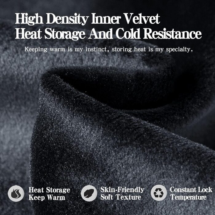 Men's Warm Lined Athletic Sweatpants Jogger Fleece Pants Winter Warm Track Pants - Image 5