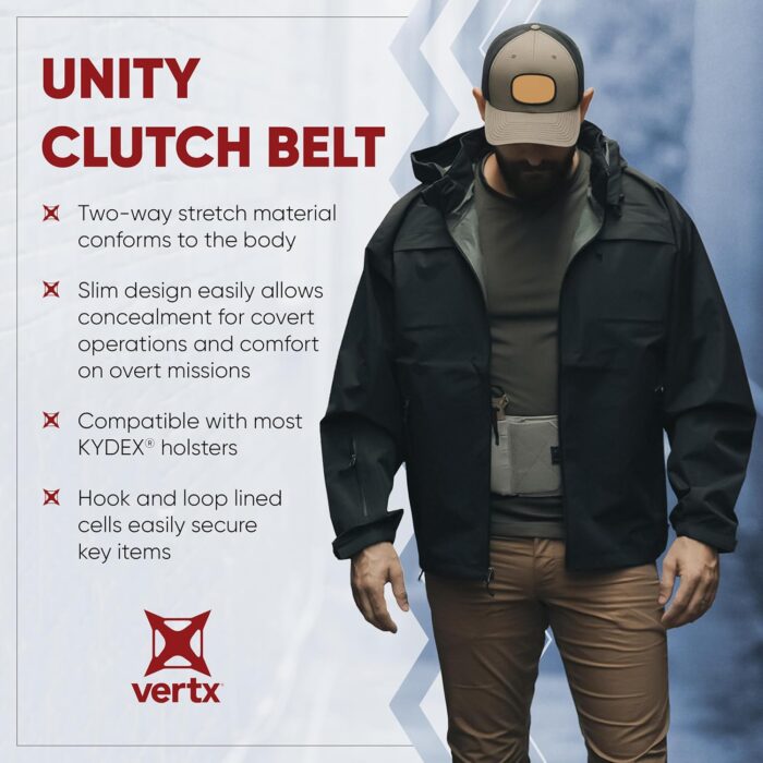 Vertx Mens Clutch Unity Tactical Belt, Modular Mission Belts for Men, Gun Holster Radio Mag Pouch for CCW Concealed Carry - Image 4