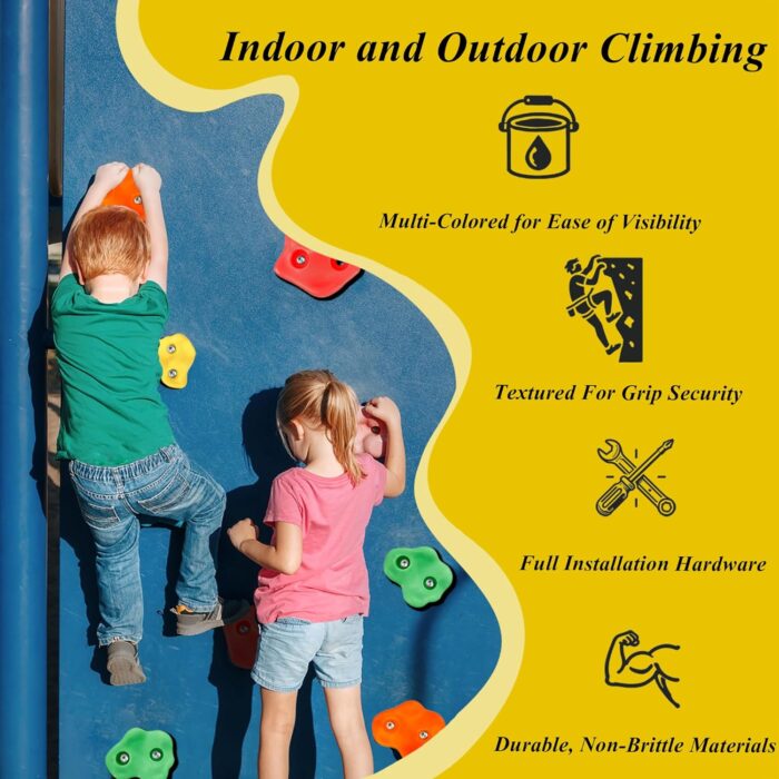 C CRYSTAL LEMON Rock Climbing Holds for Toddler Playground - Image 5