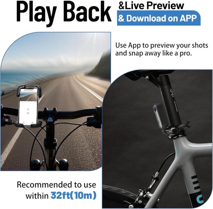 4K Mini Action Camera 128GB Thumb POV Portable Body Cam Wearable Video Recorder with IPX7 Waterproof Underwater Camcorder, Helmet Mount, Magnetic Sport DV for Bike Cycling, Pet, Vlogging(Black) - Image 3