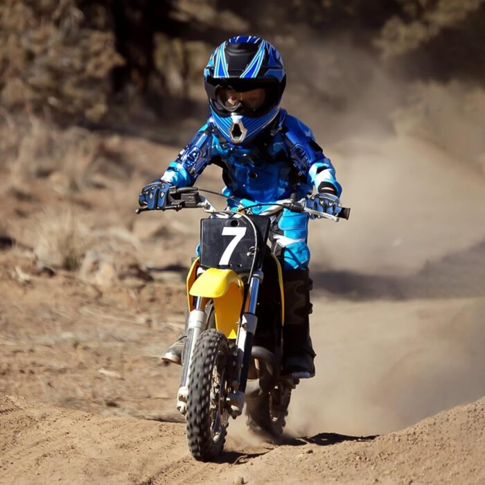 Kids Dirt Bike Gloves, Kids & Youth Power Sports Riding Gloves for Motorcycle, BMX, Mountain Bike, ATV, Full Finger Children Gloves for Outdoor Sports Cycling Camping Fishing - Image 4