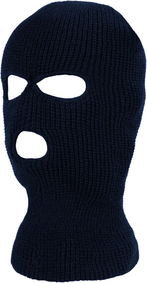 SATINIOR 3 Holes Ski Mask Full Face Cover Outdoor Balaclava Winter Knitted Neck Gaiter for Halloween Sports Cycling