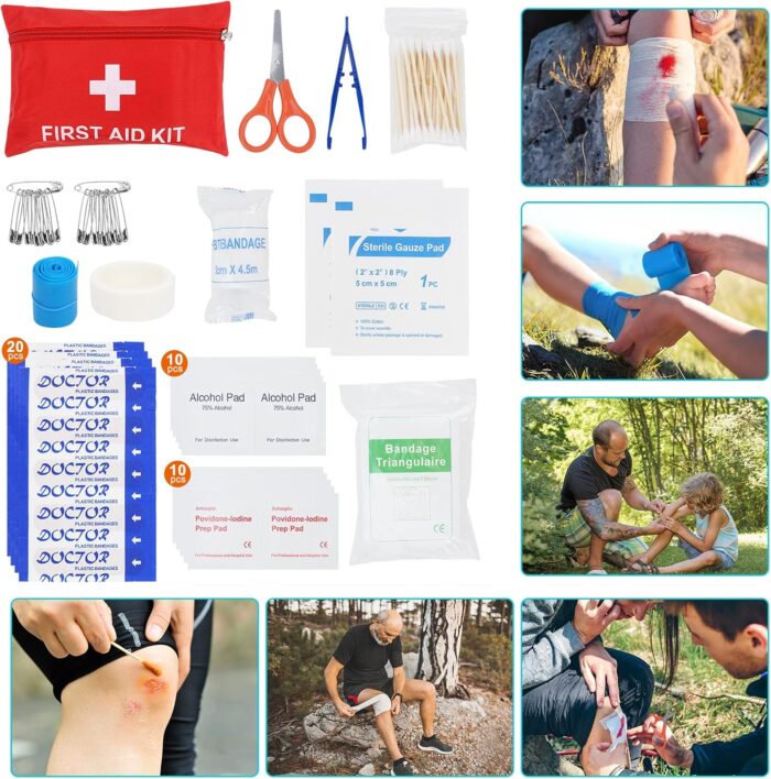 Survival Gear Professional Kit and Large Camping Backpack,First Aid Kit for Adventure Outdoor Hiking Accessories - Image 7