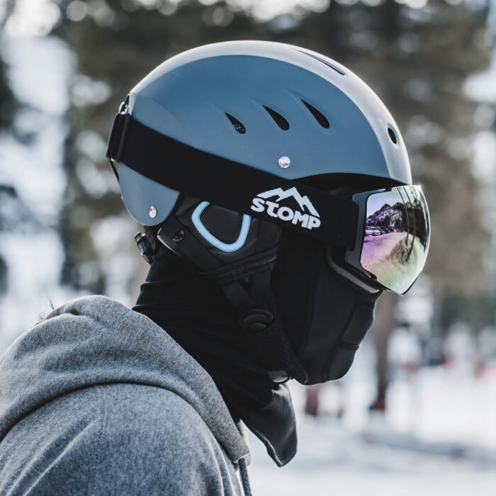 Ski & Snowboarding Snow Sports Helmet with Build-in Pocket in Ear Pads for Wireless Drop-in Headphone - Image 4
