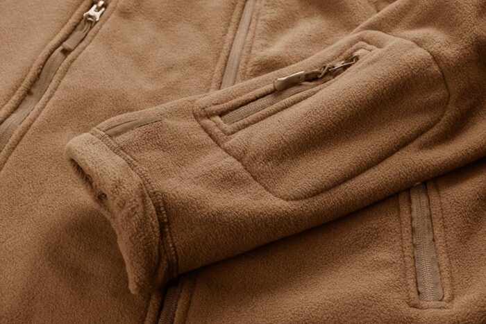 CRYSULLY Men's Military Tactical Sport Warm Fleece Hooded Outdoor Adventure Jacket Coats - Image 3