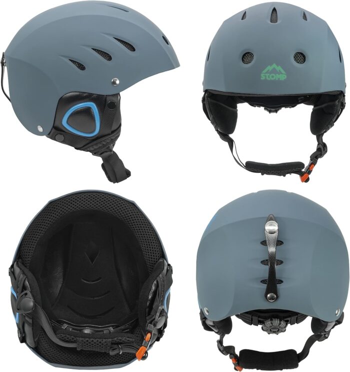 Ski & Snowboarding Snow Sports Helmet with Build-in Pocket in Ear Pads for Wireless Drop-in Headphone - Image 2