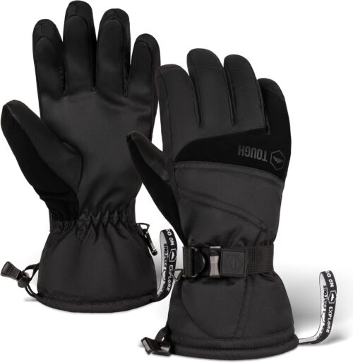 Tough Outdoors Snow Gloves - Men's & Women's Waterproof Winter & Snowboarding Gloves