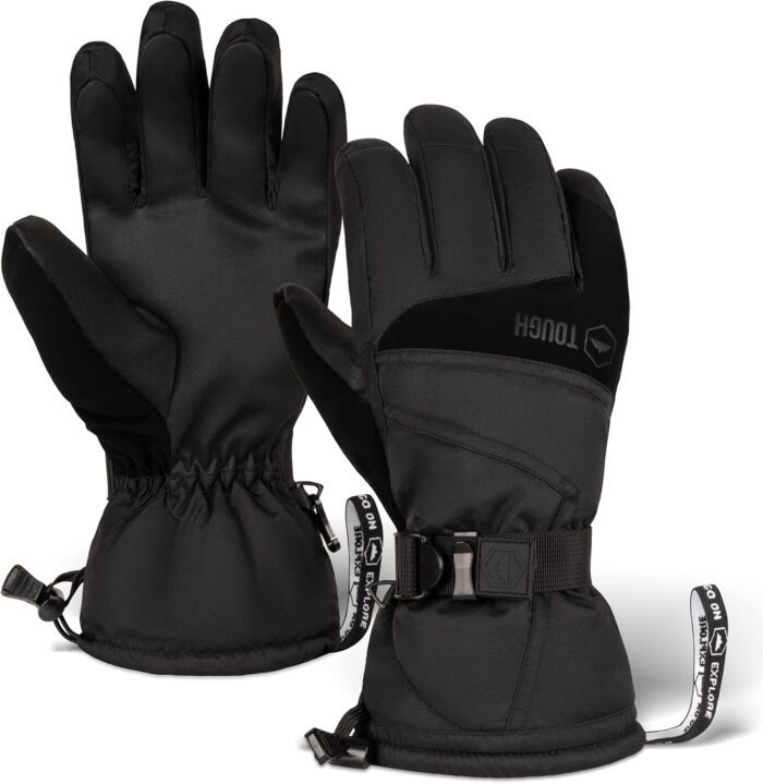 Tough Outdoors Snow Gloves - Men's & Women's Waterproof Winter & Snowboarding Gloves