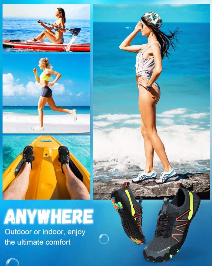 Hike Barefoot Shoes Women Men,Wide Toe Water Shoes 2025 New Breathable Grounded Footwear Non-Slip Fashion Hiking Shoe for Walking Swim Pool Beach Outdoor Water Sports - Image 7