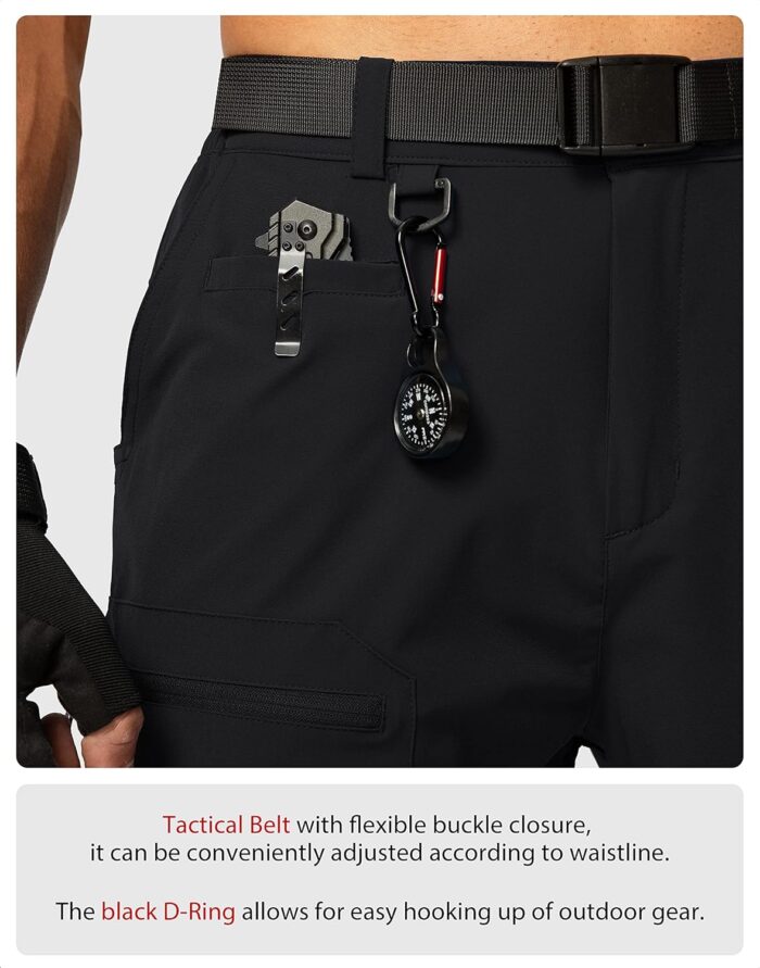 Men's Hiking Cargo Shorts Stretch Quick Dry Outdoor Tactical Shorts for Men with Multi Pocket for Fishing Casual - Image 4