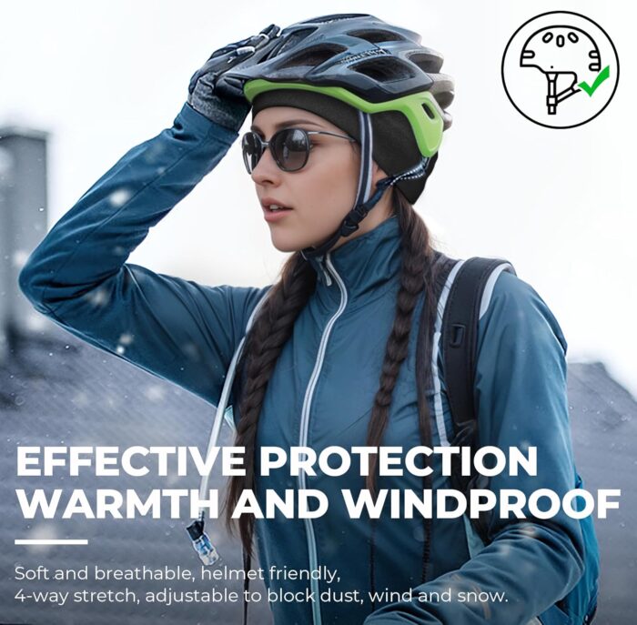 Sukeen Ear Warmer Headband for Women, Double-Layer Warm Womens Winter Headband, Ear Muff for Running Cycling Sports - Image 9