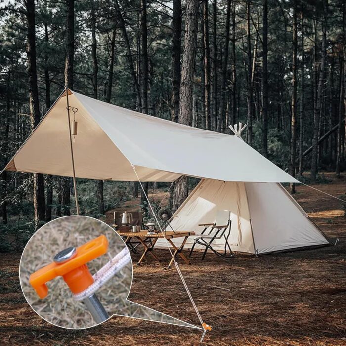 12PCS Tent Stakes Heavy Duty Camping Stakes,AVOFOREST 7.1Inch Non-Rust Metal Tent Pegs Ground Stakes Tent Spikes Camping,Hiking Orange - Image 6