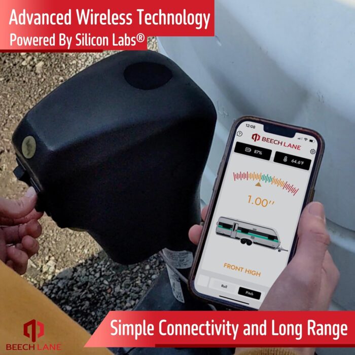 Beech Lane Wireless RV Leveling System, Made in the USA, User-Friendly Phone App With Real-Time Precise Leveling Measurements, Advanced Wireless Camper Leveler, Included AA Batteries, Patent Pending - Image 3