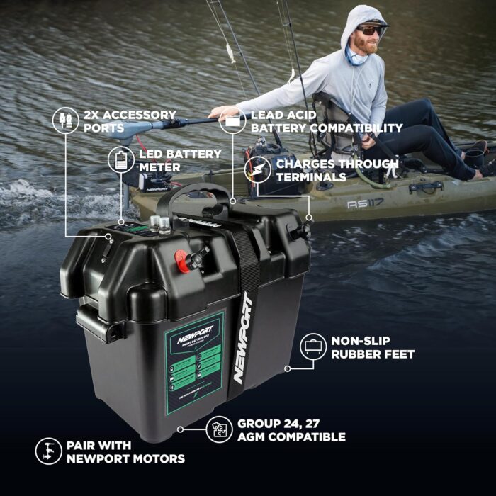 Trolling Motor Smart Battery Box Power Center with USB and DC Ports - Image 5
