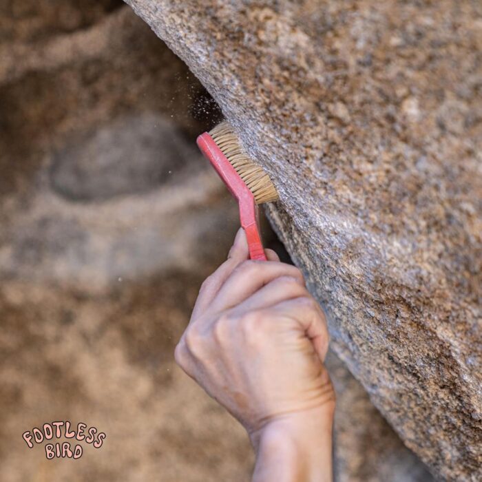 Rock Climbing & Bouldering Brush, Ergonomic, High Density Wild Boar's Thick Hair Bristles, 100% Recyclable, Strong Outdoor & Indoor Free Spiky Ring - Image 9