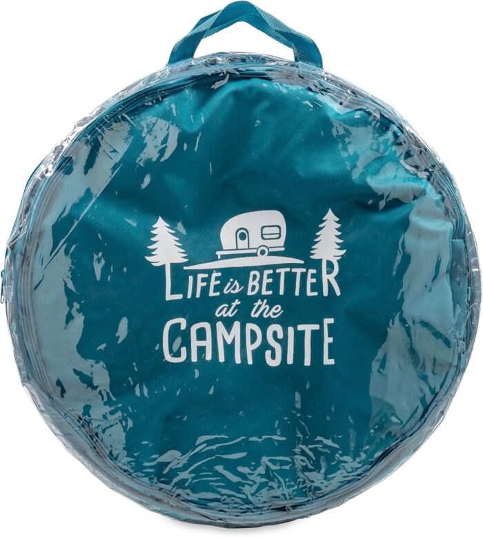 Camco Life is Better at The Campsite Pop-Up Utility Container - 18 x 24-inch - A Compact Size for Multi-Purpose Use - Sketched RVs and Trees Pattern (42987) - Image 6