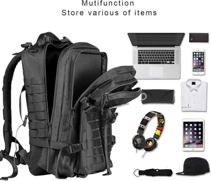 Himal Outdoors Military Tactical Backpack - Large Army 3 Day Assault Pack Molle Bag Rucksack,40L - Image 6