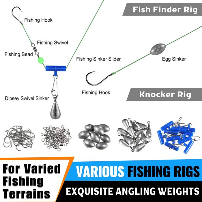 472PCS Fishing Accessories Kit, Waterproof Tackle Box with Tackle Included, Fishing Gifts for Men Included Hooks, Weights, Pliers,Fishing Gear and Equipment for Bass Trout - Image 6