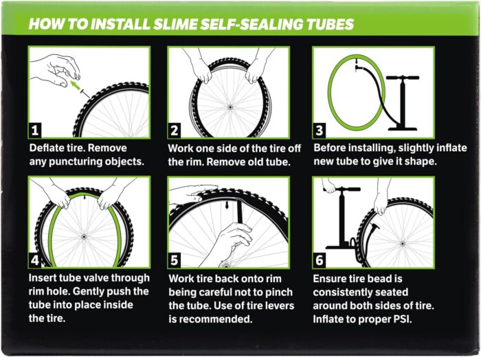 Slime Bike Inner Tube with Slime Puncture Sealant - Image 10