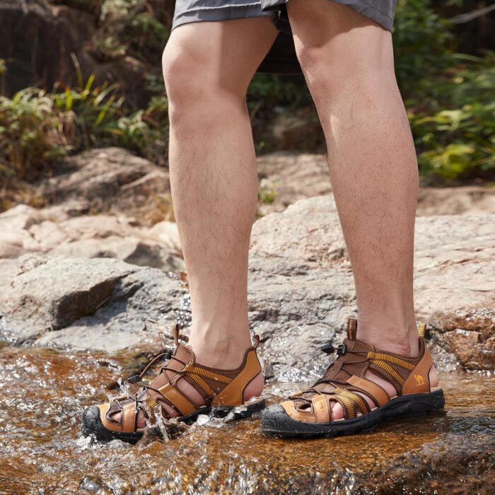 CAMEL CROWN Men's Waterproof Hiking Sandals Closed Toe Water Sandals Athletic Sport Sandals Summer Sandals Beach sandals for Outdoor - Image 2