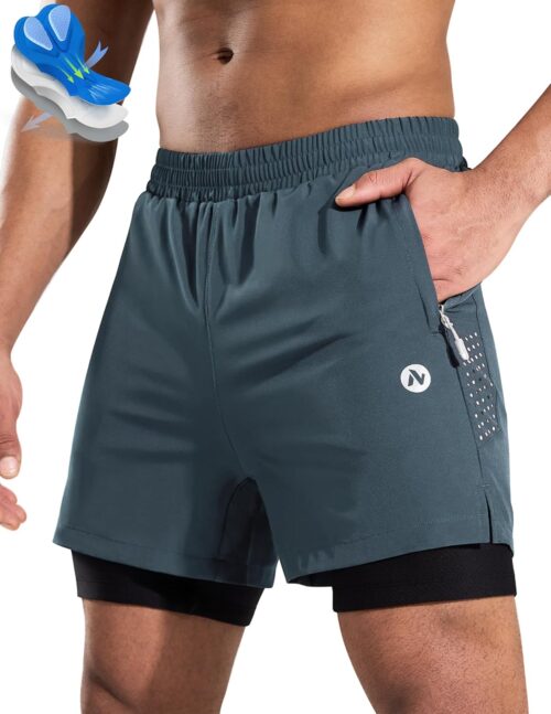 Men's Mountain Bike Shorts 4D Padded Cycling Bicycle Biker Riding Loose-fit Gel Padding MTB Shorts Zipper Pockets