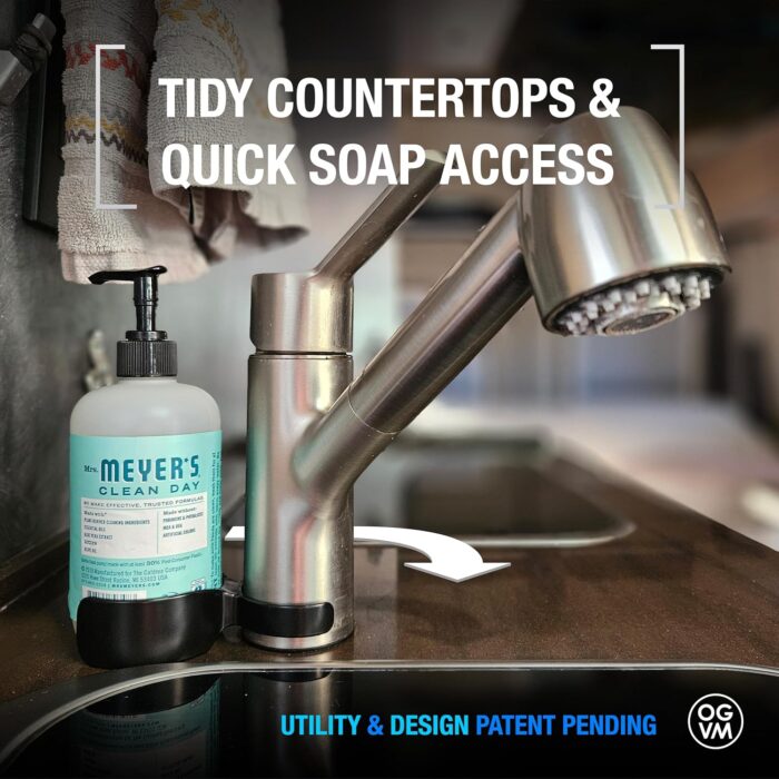 OpenGlass Van Mods - Soap Swivel Caddy - Van Accessories to Secure Soap, Compatible with Most RV Faucets & Soap Bottles, Easy Installation - Image 2