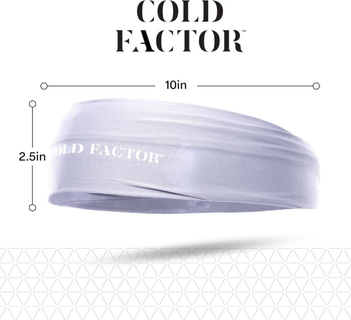 COLD FACTOR Instant Cooling Headband 3 Pack | Advanced Evaporative Comfort for Sports & Outdoor | UPF 50+ Protection | Long-Lasting Coolness | Ideal for Fitness, Hiking, Yoga, & Running - Image 2