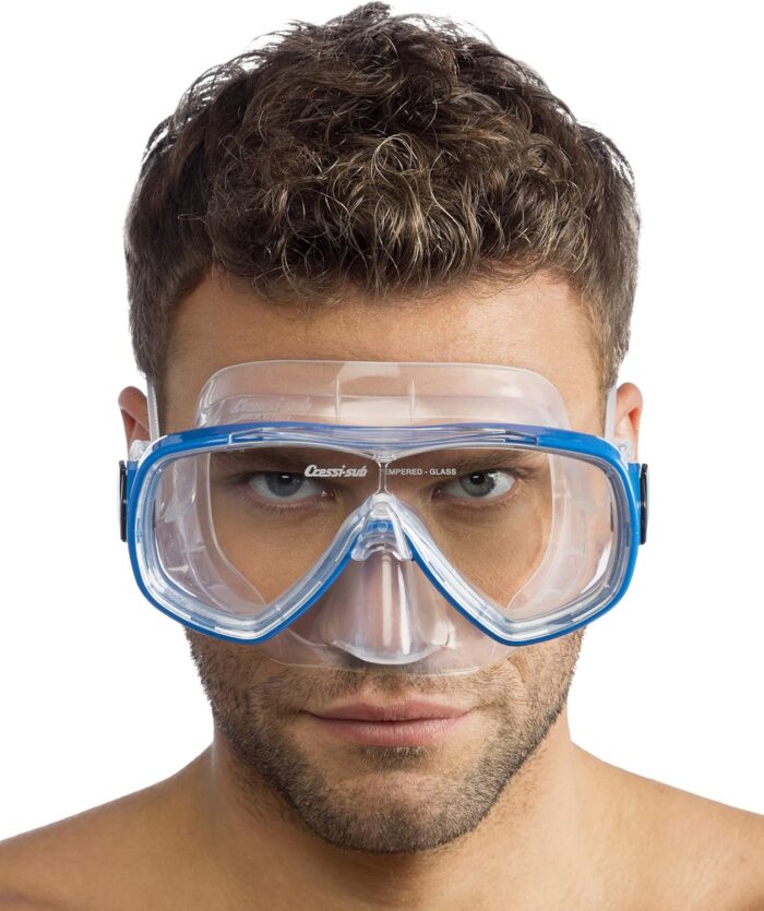 Cressi Light Weight Premium Travel Snorkel Set for All Ages- Adjustable Fins + Silicone Mask + Dry Snorkel - Palau SAF Set: Made in Italy - Image 7