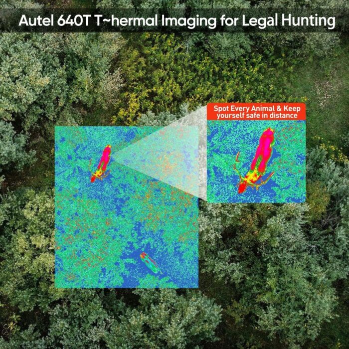 Autel Robotics EVO II Dual 640T Enterprise V3, Support Remote ID, 640 * 512@30 fps T~hermal Imaging, 0.8" RYYB CMOS 8K Sensor, DRI Ranges, 1-16x Zoom, 42 Mins,15KM Transmission - Image 9