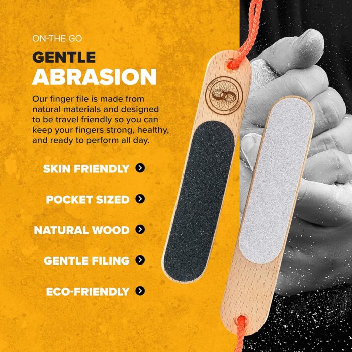 Double Sided Hand & Finger File - Pocket Sized for Travel - for Flappers, Rips, Cracks - Strong Smooth Hands - Great for Gym, Rock Climbers - Image 4
