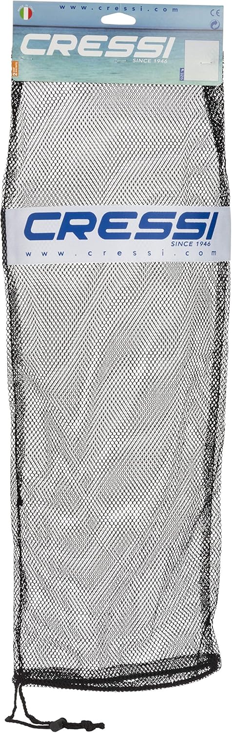 Cressi Net Bag for Snorkeling, Scuba Freediving Sets - Mask, Snorkel, Fins Equipment Mesh Bag, Black, 29.5 x 10.6 in, 75 x 27.5 cm (BZ175003) [Duplicate]