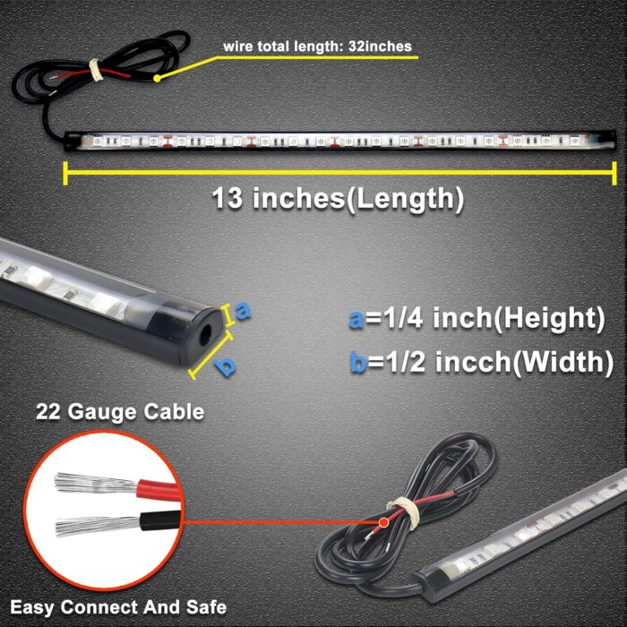 LED Navigation Light, Red and Green Marine Lights for Boats, Bow Lights for Night Fishing and Boating - Image 7