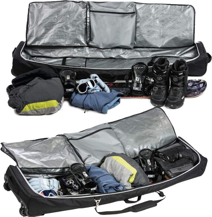 Athletico Conquest Padded Snowboard Bag With Wheels - Travel Bag for Single Snowboard and Snowboard Boots - Image 3