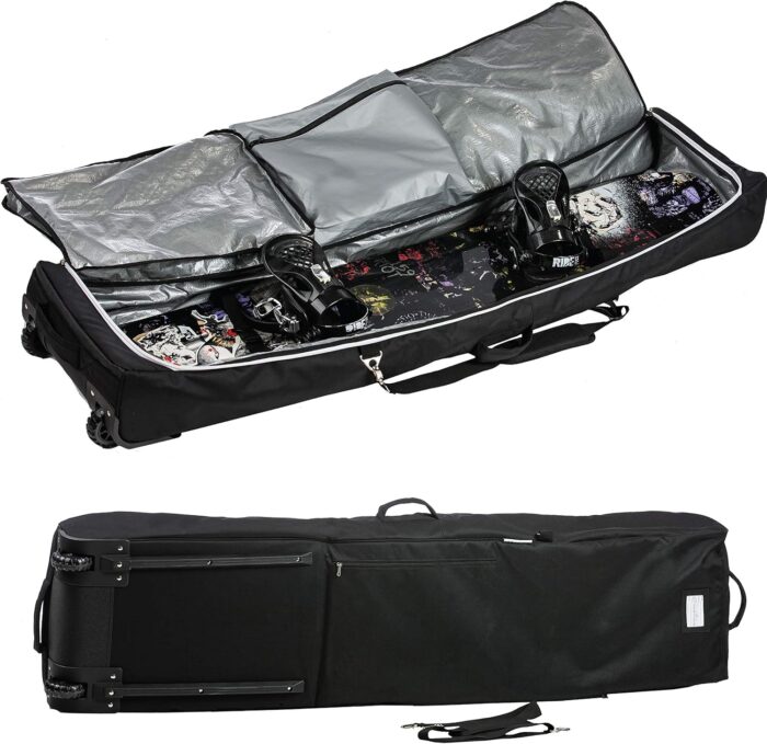 Athletico Conquest Padded Snowboard Bag With Wheels - Travel Bag for Single Snowboard and Snowboard Boots - Image 6