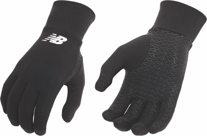 New Balance Lightweight Touchscreen Warm Running Gloves, Anti Slip Men's and Women's Cool Weather Gloves