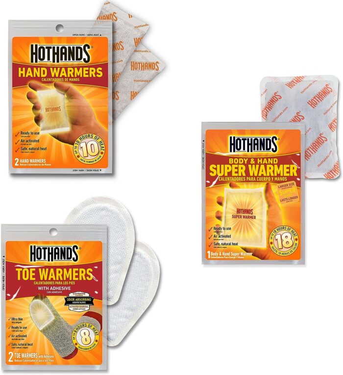 HotHands Toe, Hand, & Body Warmer Variety Pack - Long Lasting Safe Natural Odorless Air Activated Warmers - Image 2