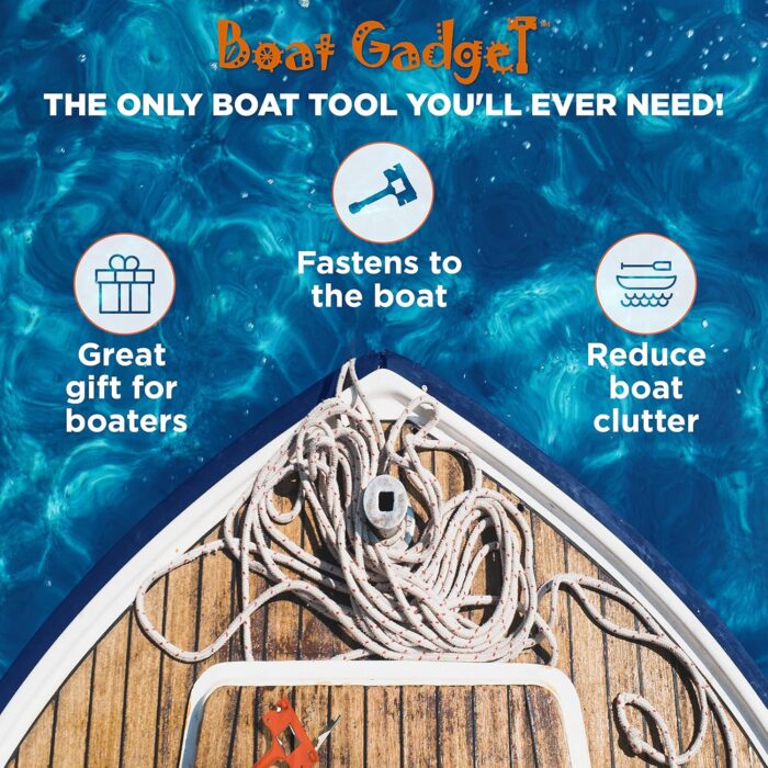 – This 10-in-1 Boat Tool Includes Beer and Wine Bottle Opener, Safety Whistle, Fishing Line Cutter, Marine Gas Cap Key & Other Essential Tools – Great idea for Boat Owners - Image 3