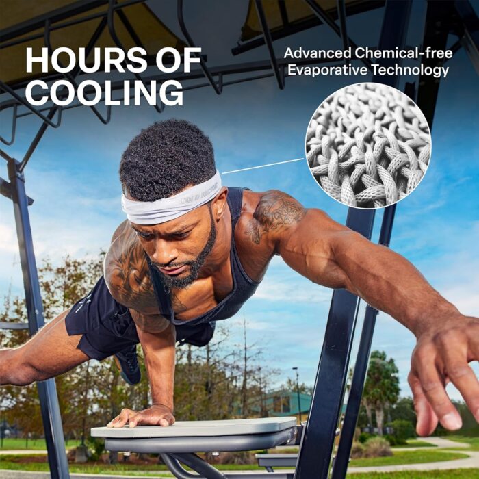 COLD FACTOR Instant Cooling Headband 3 Pack | Advanced Evaporative Comfort for Sports & Outdoor | UPF 50+ Protection | Long-Lasting Coolness | Ideal for Fitness, Hiking, Yoga, & Running - Image 3