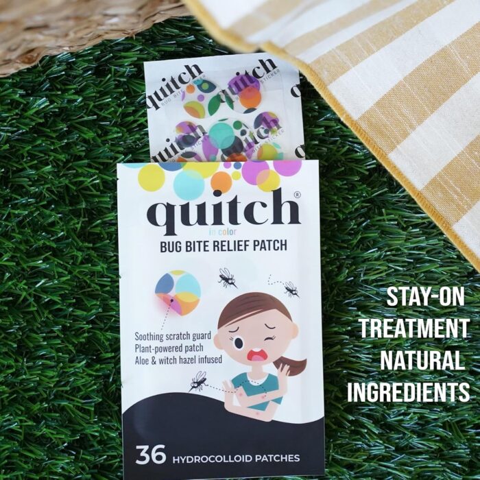 Quitch Mosquito Bite Itch Relief Patch, After Bite Insect Bite Treatment, Anti Itch Cream Alternative, Insect Bite Relief, Cruise, Travel and Camping Essential for Kids - Image 9