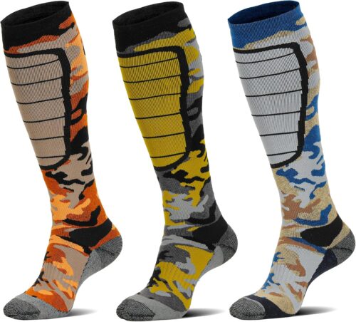Hylaea Merino Wool Ski Socks, Cold Weather Socks for Snowboarding, Snow, Winter, Thermal Knee-high Warm Socks, Hunting