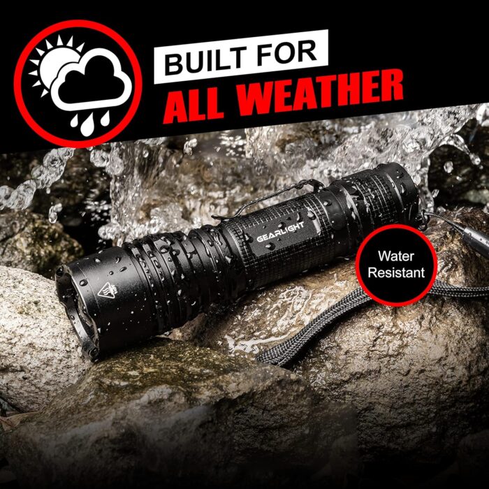 GearLight LED Tactical Flashlights High Lumens - Mini Flashlights for EDC Carry - Compact Powerful Emergency Flashlight Made from Military-Grade Aluminum - Drop Resistant and Water Resistant - Image 7