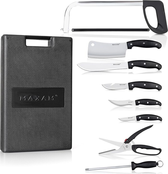 Maxam Game Processing Set, for Field Dressing Deer and Other Game, Fully Portable in a Durable Case, 13-Piece - Image 6