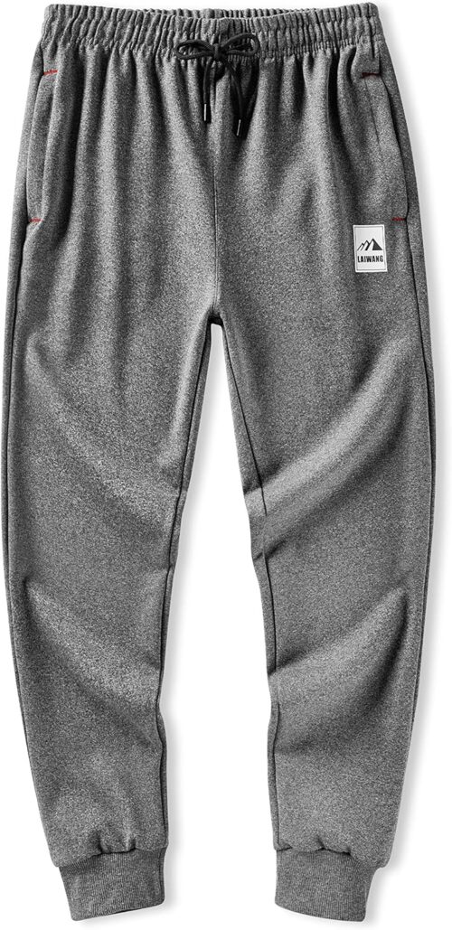 Men's Warm Lined Athletic Sweatpants Jogger Fleece Pants Winter Warm Track Pants