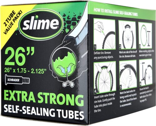 Slime Bike Inner Tube with Slime Puncture Sealant