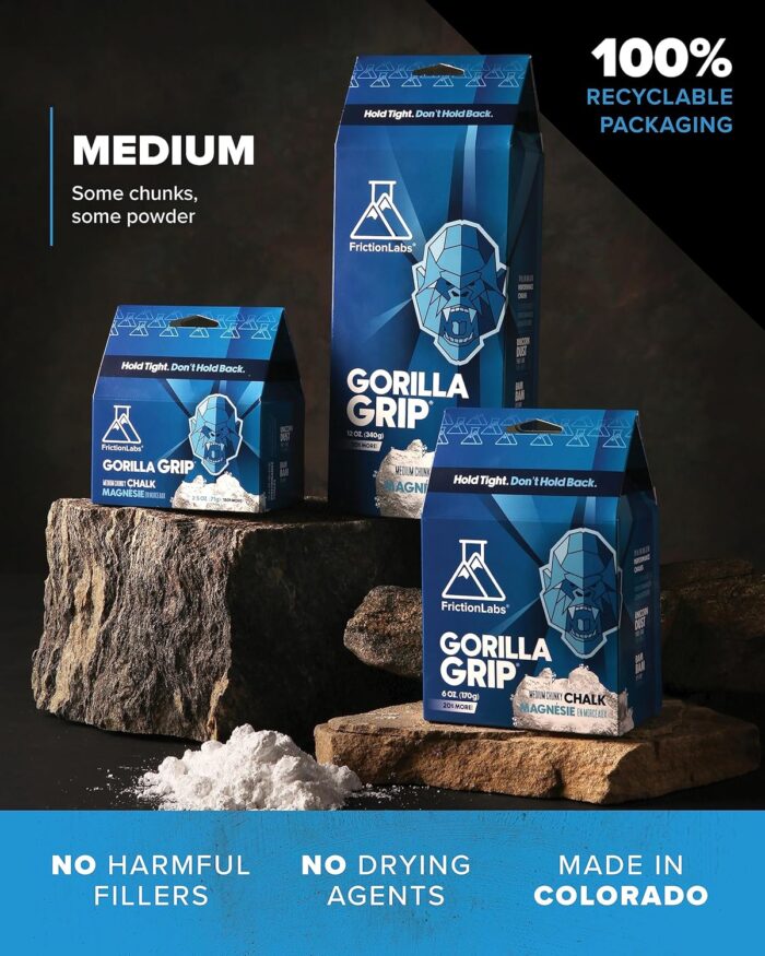 Friction Labs Premium Loose Climbing Chalk - High-Performance Hand Chalk with Superior Grip for Bouldering, Climbing, Weightlifting & More - Long Lasting & Skin Friendly Powdered Chalk - Image 2