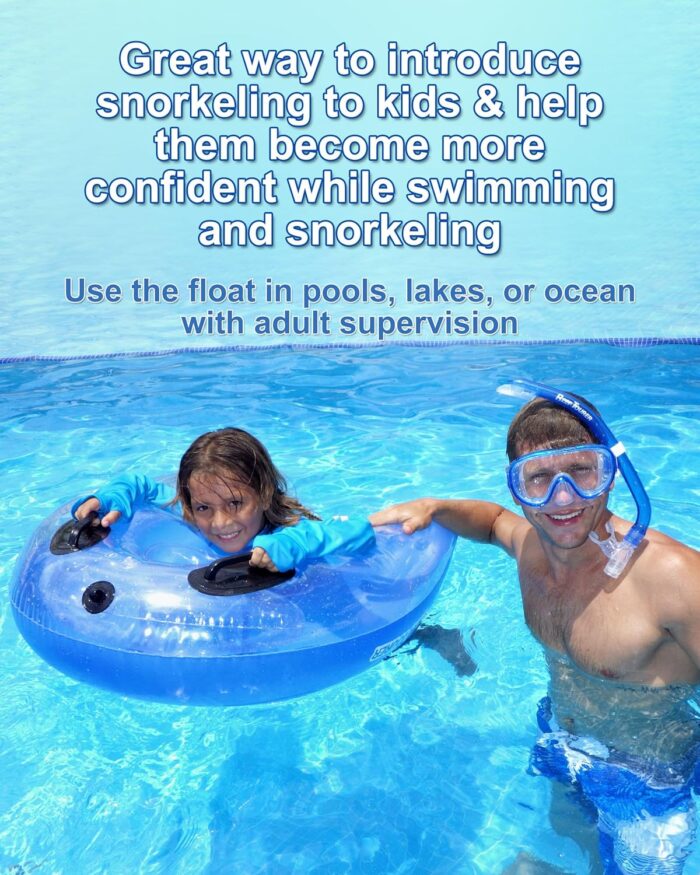Inflatable Snorkeling Float, Blue - Image 2