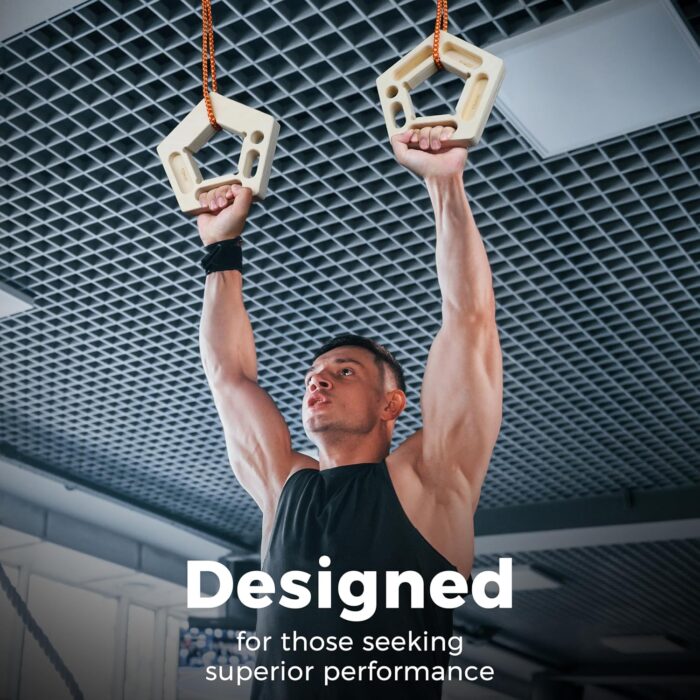 FRUITEAM Hangboard Holds in Wood for Rock Climbing,Portable Hangboard Rock Climbing,Finger Strengthener for Pull-up Grip Arm Training Indoor and Outdoor - Image 8