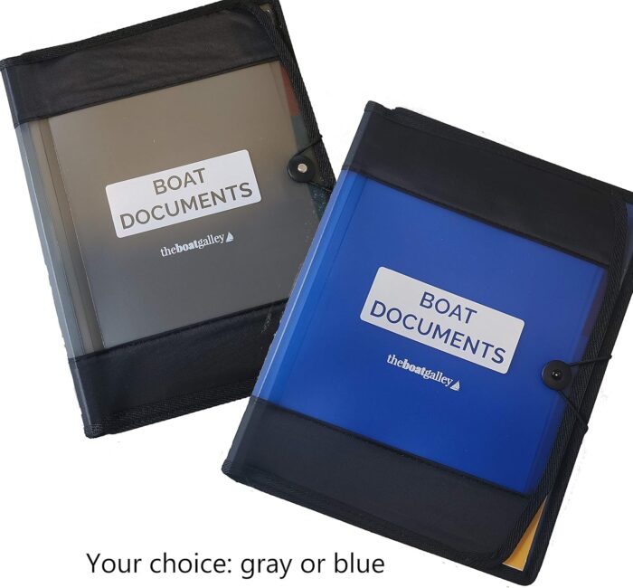 Boat Documents Organizer - Large Size Waterproof Case for Boat Papers - Keep All Documents Safe and Organized - Boating Gifts for Men (Gray) - Image 9