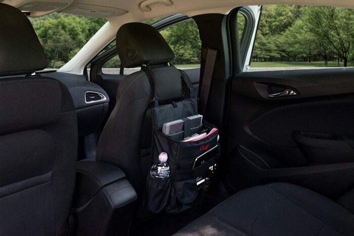 Tidify Car Front Seat Organizer [2023 UPDATED] with Dedicated Tablet and Laptop Storage Stabilizing Side Straps Soft Adjustable Shoulder Strap and Hardened Buckles Your Office Away from Office - Image 9